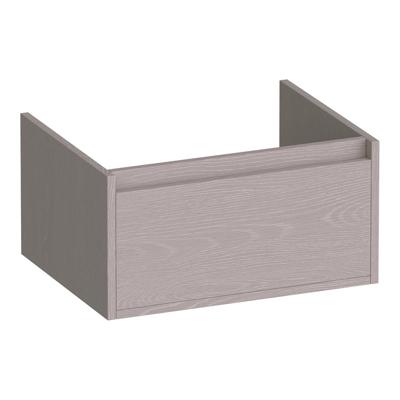 Brauer Hope - Onderkast - 60 cm - met 1 Softclose Lade Greeploos en 1 Sifon Uitsparing - Timber Greige