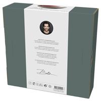 BITZ 821425 eetschaal Saladeschaal Rond Steengoed Grijs, Roze - thumbnail