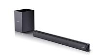 SHARP HT-SBW182 160W 2.1 slanke soundbar met draadloze subwoofer, Bluetooth, optische ingang, AUX, HDMI (ARC/CEC), afstandsbediening en wandmontage - zwart - thumbnail