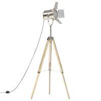 Vloerlamp driepoot 140 cm massief mangohout - thumbnail