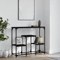 Wandtafel 89,5x28x76 cm bewerkt hout zwart - thumbnail