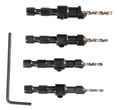 Makita Accessoires Verzinkboor Quad Driver-set - D-73455 - D-73455