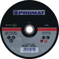 Promat/Tecwerk Doorslijpschijf | D125x1,6mm recht | staal | gat 22,23 mm - 4000840003 - thumbnail
