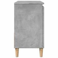 wastafelkast 65x33x60 cm bewerkt hout betongrijs - thumbnail