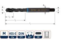 Rotec HSSE INOX M.Tap DIN 371-C/35°M 5 VAP - 331.0500C - thumbnail