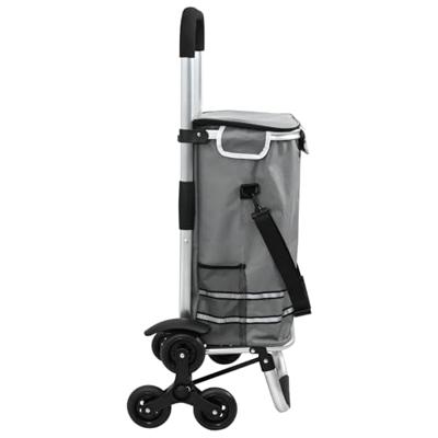 VidaXL Winkel trolley grijs 47 x 39 x 100,5 cm oxford stof