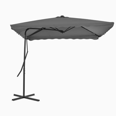 Parasol met stalen paal 250x250 cm antraciet Parasol met stalen paal 250x250 cm antraciet