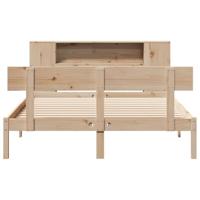 Bed met boekenkast zonder matras massief grenenhout 140x200 cm - thumbnail
