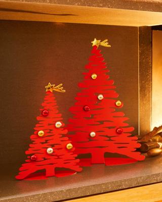 Alessi BARK for Christmas Kerstboom magneten, 6 stuks en 1 ster Alessi BARK for Christmas Kerstboom magneten, 6 stuks en 1 ster