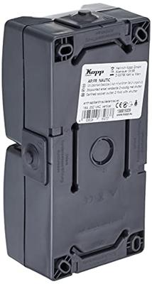 Kopp 136915009 Nautic Wandontactdoos met klapdeksel spatwaterdicht Antraciet 1 stuk(s)