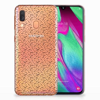 Samsung Galaxy A40 | TPU bumper | Stripes Dots Samsung Galaxy A40 | TPU bumper | Stripes Dots