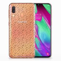 Samsung Galaxy A40 | TPU bumper | Stripes Dots - thumbnail