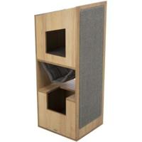 Trixie Cat Tower CityStyle krabpaal bruin/grijs 1 stuk - thumbnail