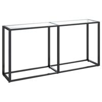 Wandtafel 160x35x75,5 cm gehard glas transparant - thumbnail