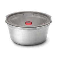 Black+Blum RVS-voedselkom groot - voor maaltijdvoorbereiding - Ø 170 mm - H 81 mm - Grijs/Rood - thumbnail