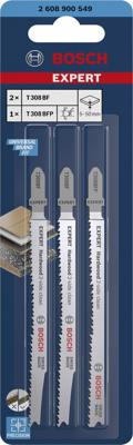 Bosch Accessories 2608900549 Expert Hardwood 2-side clean set decoupeerzaagbladen, 2-delig, T308BF/BFP 3 stuk(s) Bosch Accessories 2608900549 Expert Hardwood 2-side clean set decoupeerzaagbladen, 2-delig, T308BF/BFP 3 stuk(s)