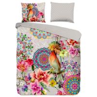 HIP Dekbedovertrek "mandala's, bloemen en een vogel" - Multi - (140x200/220 cm) - Katoen Satijn - thumbnail