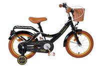 Volare ashley kinderfiets - meisjes - 14 inch - zwart - twee handremmen - thumbnail