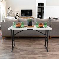 Vouwtafel Lifetime Lifetime 122 x 86 x 61 cm Crème Staal Plastic - thumbnail