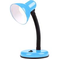 LED Bureaulamp Blauw met Flexibele Arm en E27 Fitting - thumbnail