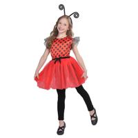 Magic Flip lieveheersbeestje jurk en tas - 128-134 cm - thumbnail