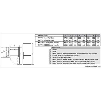 Bosch Serie 6 KGE36AWCA koel-vriescombinatie Vrijstaand Wit 302 l A+++ Bosch Serie 6 KGE36AWCA koel-vriescombinatie Vrijstaand Wit 302 l A+++