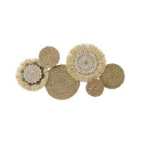 Wanddecoratie DKD Home Decor Wit Natuurlijk 127,6 x 7 x 66,7 cm - thumbnail