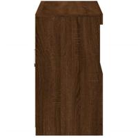 Dressoir met LED-verlichting 81x37x67 cm bruineikenkleurig - thumbnail