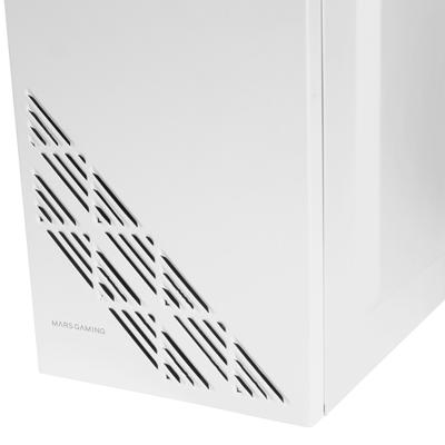 ATX Semi-toren BehuizingMars Gaming MC100W ATX LED RGB Wit - thumbnail