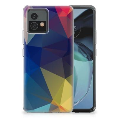 Motorola Moto G72 | TPU Hoesje | Polygon Dark Motorola Moto G72 | TPU Hoesje | Polygon Dark