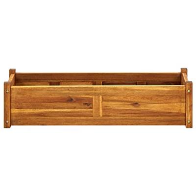 VidaXL Plantenbak verhoogd 100x30x25 cm acaciahout VidaXL Plantenbak verhoogd 100x30x25 cm acaciahout