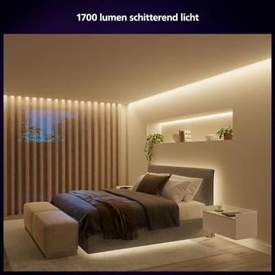 Connected strip - Philips Hue - Solo Lightstrip - 3 m - Wit - Geïntegreerde LED