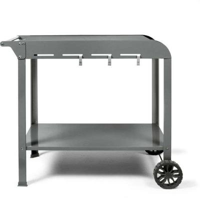 Plancha-trolley - LIVOO - GS168G - 2 getande wielen ø 14,5 cm - Bovenste plank 70 x 50 cm - Onderste plank 79 x 49 cm