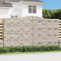 Schanskorf gewelfd 400x30x220/240 cm gegalvaniseerd ijzer - thumbnail