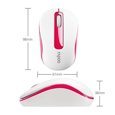 Rapoo M10 Plus Draadloze Muis Muis Rood - thumbnail
