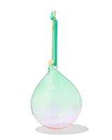 HEMA Kerstbal 8cm glas gradient groen-roze - thumbnail