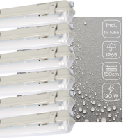 6 PACK - LED&apos;s Light LED TL lamp met sensor 150 cm - Bewegingssensor en nachtsensor - Waterdicht - 3100 lm - thumbnail