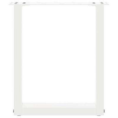 Salontafelpoten 2 st U-vormig 28x(42-43) cm staal wit
