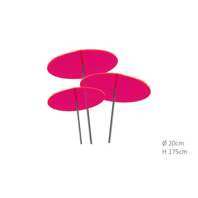 3 stuks! Zonnevangers Rood-Roze (kleur fuchsia) groot 175x20 cm Cazador Del Sol - Cazador del sol