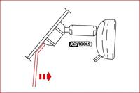 Inschuifspiegel-ontgrendelingsgereedschap voor Ford KS Tools 115.1309 - thumbnail