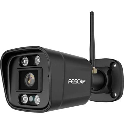 Foscam V8P 4K 8MP Dual-Band WLAN bewakingscamera met geïntegreerde koplamp en een alarmsirene (zwart)