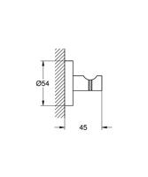 Grohe Handdoekhaak Essentials Supersteel - thumbnail