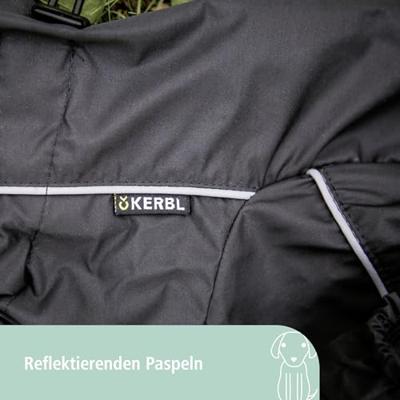 Regenjas - KERBL - MANCHESTER - Maat XL - 50 cm - Zwart