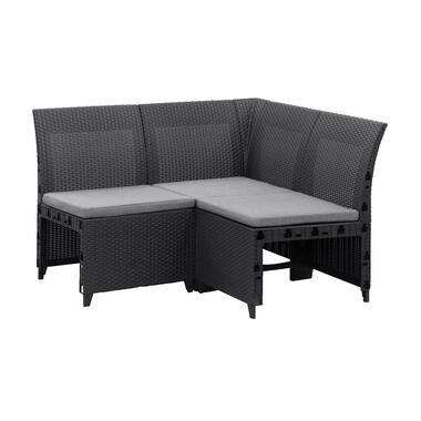 Keter hoekelement Emma 3-zits incl. kussens - antraciet