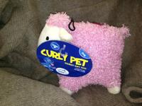 Happy Pet curly pet pluche schaap - thumbnail