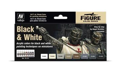 Vallejo 70151 Modelspoor mengkleur Donkergrijs, Beige, Wit, Zwart, Bruin, Agaatgrijs, Ivoor, Grijs 8 stuk(s) Vallejo 70151 Modelspoor mengkleur Donkergrijs, Beige, Wit, Zwart, Bruin, Agaatgrijs, Ivoor, Grijs 8 stuk(s)