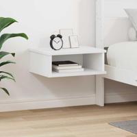 Nachtkastje Wit 40 x 31 x 15 cm Bewerkt hout - thumbnail