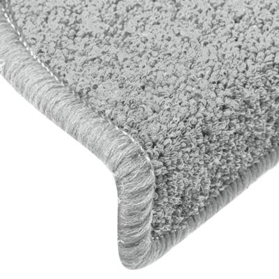 Trapmatten 15 st 65x24x4 cm lichtgrijs halfrond groot