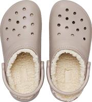 Crocs Classic Lined Pantoffel Mushroom/Bone M8W10 - thumbnail