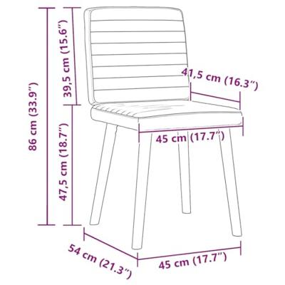 Eetkamerstoelen 2 st stof jeansblauw Eetkamerstoelen 2 st stof jeansblauw